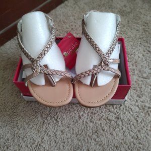 Cupcake Couture Girl's Sandals Size 1 Beige